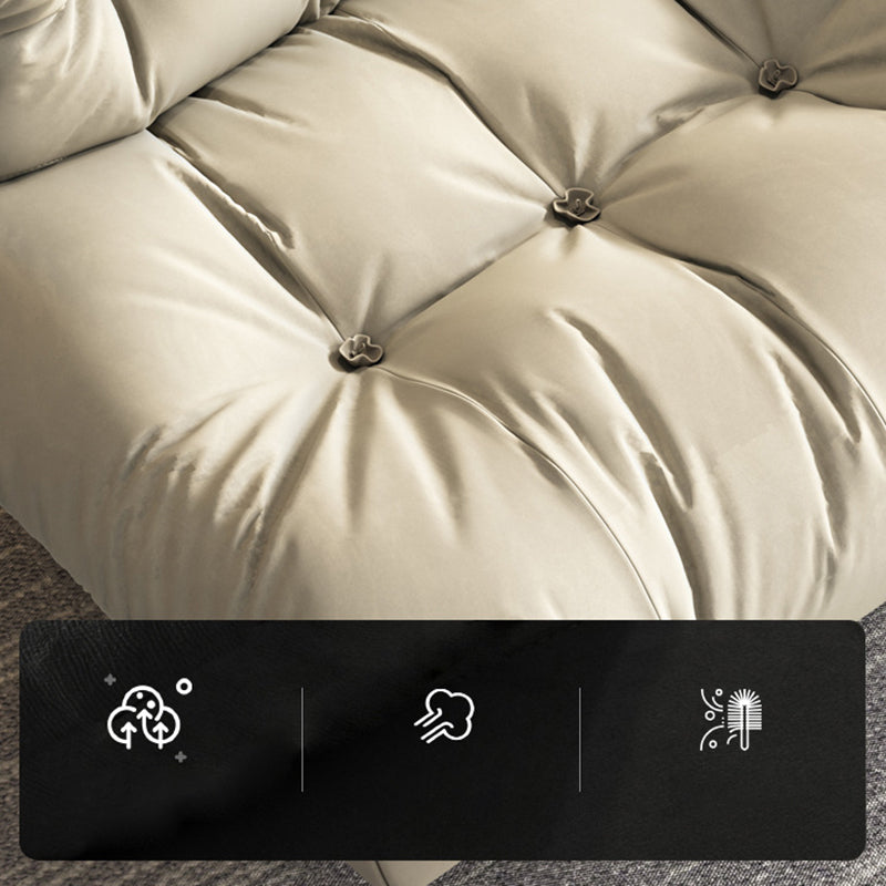 Tufted Microsuede Wingback Recliner 42" Wide Swivel Base Recliner Chair Clearhalo 'Chairs & Seating' 'furn' 'furn_recliners' 'Furniture' 'Living Room Furniture' 'Recliners' 6815685