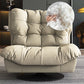 Tufted Microsuede Wingback Recliner 42" Wide Swivel Base Recliner Chair Clearhalo 'Chairs & Seating' 'furn' 'furn_recliners' 'Furniture' 'Living Room Furniture' 'Recliners' 6815688
