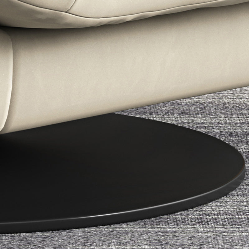 Tufted Microsuede Wingback Recliner 42" Wide Swivel Base Recliner Chair Clearhalo 'Chairs & Seating' 'furn' 'furn_recliners' 'Furniture' 'Living Room Furniture' 'Recliners' 6815692