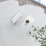 Glam Side Table Acrylic Pedestal Accent Side Table for Bedroom Clearhalo 'Coffee & Accent Tables' 'End & Side Tables' 'end_side_tables' 'furn' 'furn_end_side_tables' 'Furniture' 'Living Room Furniture' 6815715