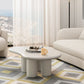 15"H Contemporary Coffee Table Wooden 4 Legs Coffee Cocktail Table Clearhalo 'Coffee & Accent Tables' 'Coffee Tables' 'coffee_tables' 'furn' 'furn_coffee_tables' 'Furniture' 'Living Room Furniture' 6815808