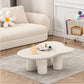 15"H Contemporary Coffee Table Wooden 4 Legs Coffee Cocktail Table 47"L x 31"W x 16"H White Clearhalo 'Coffee & Accent Tables' 'Coffee Tables' 'coffee_tables' 'furn' 'furn_coffee_tables' 'Furniture' 'Living Room Furniture' 6815809