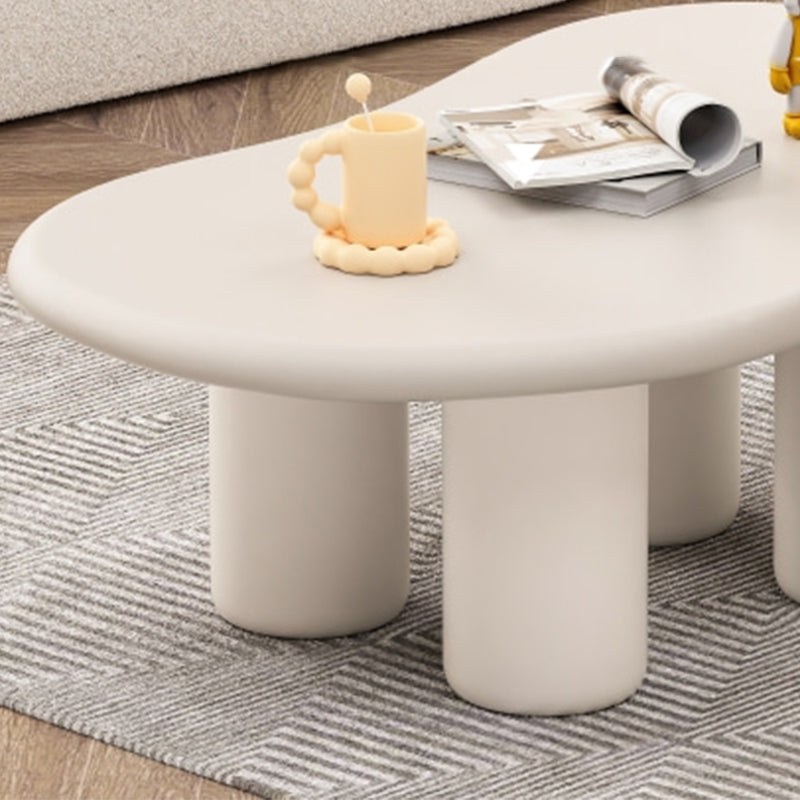 15"H Contemporary Coffee Table Wooden 4 Legs Coffee Cocktail Table Clearhalo 'Coffee & Accent Tables' 'Coffee Tables' 'coffee_tables' 'furn' 'furn_coffee_tables' 'Furniture' 'Living Room Furniture' 6815814