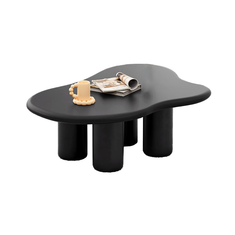 15"H Contemporary Coffee Table Wooden 4 Legs Coffee Cocktail Table Clearhalo 'Coffee & Accent Tables' 'Coffee Tables' 'coffee_tables' 'furn' 'furn_coffee_tables' 'Furniture' 'Living Room Furniture' 6815818