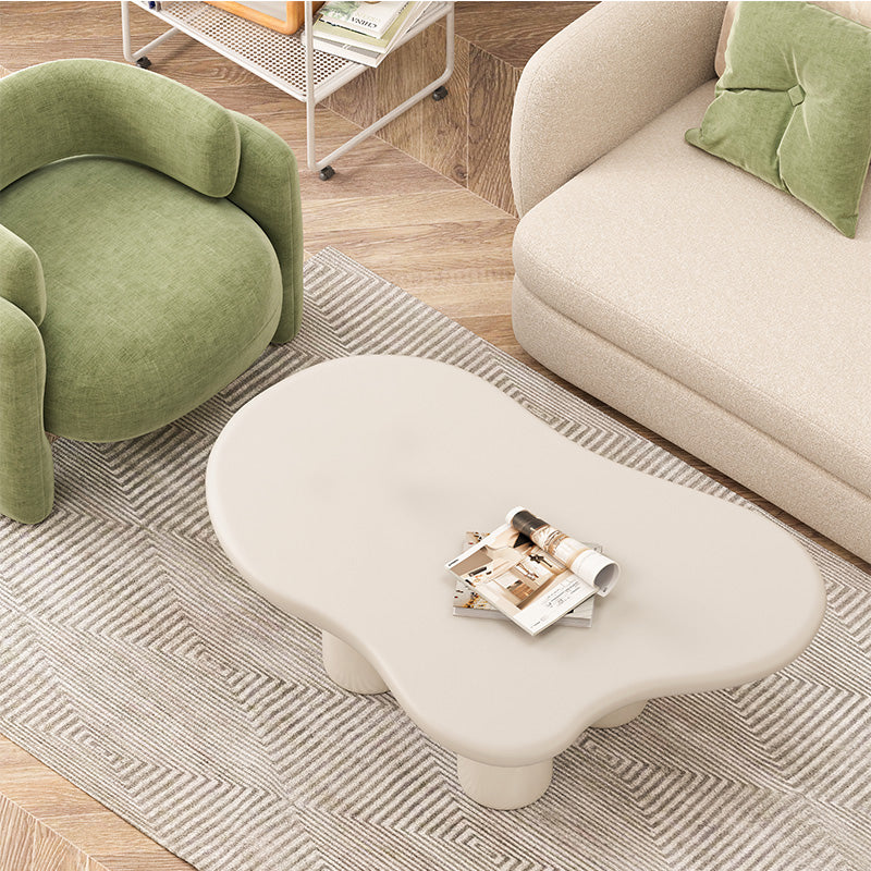 15"H Contemporary Coffee Table Wooden 4 Legs Coffee Cocktail Table Clearhalo 'Coffee & Accent Tables' 'Coffee Tables' 'coffee_tables' 'furn' 'furn_coffee_tables' 'Furniture' 'Living Room Furniture' 6815822