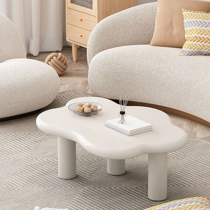 15"H Contemporary Coffee Table Wooden 4 Legs Coffee Cocktail Table Clearhalo 'Coffee & Accent Tables' 'Coffee Tables' 'coffee_tables' 'furn' 'furn_coffee_tables' 'Furniture' 'Living Room Furniture' 6815823