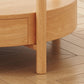 Tropischer Couchtisch, Couchtisch aus massivem Holz mit Stauraum