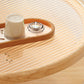 Tropischer Couchtisch, Couchtisch aus massivem Holz mit Stauraum