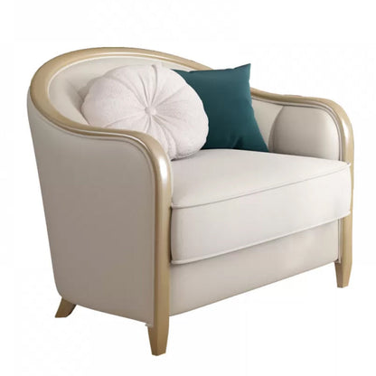 Canapé en coupe en section de linge tropical à bras inclinés pour le salon