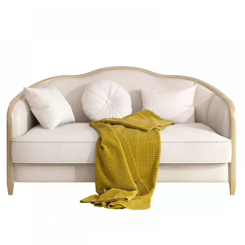 Canapé en coupe en section de linge tropical à bras inclinés pour le salon