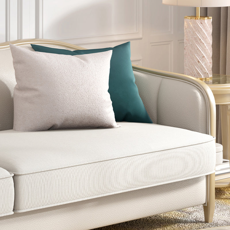 Canapé en coupe en section de linge tropical à bras inclinés pour le salon