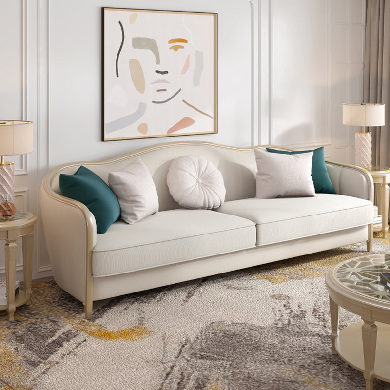 Canapé en coupe en section de linge tropical à bras inclinés pour le salon