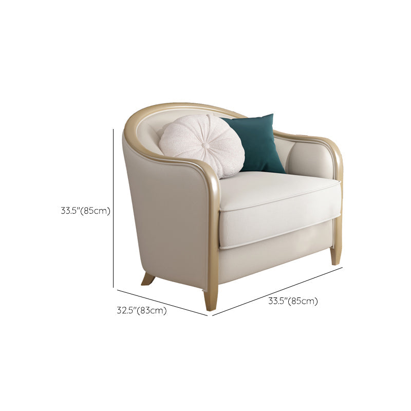 Canapé en coupe en section de linge tropical à bras inclinés pour le salon