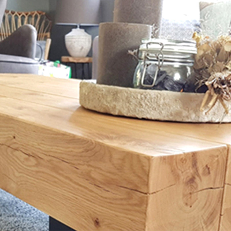 Table basse en bois massif sans table basse simple rectangulaire pénible