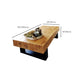 Table basse en bois massif sans table basse simple rectangulaire pénible