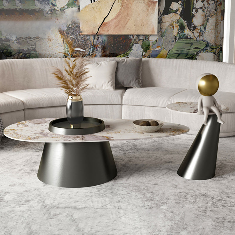 Table basse moderne sans table basse simple de forme libre pénible