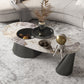 Table basse moderne sans table basse simple de forme libre pénible