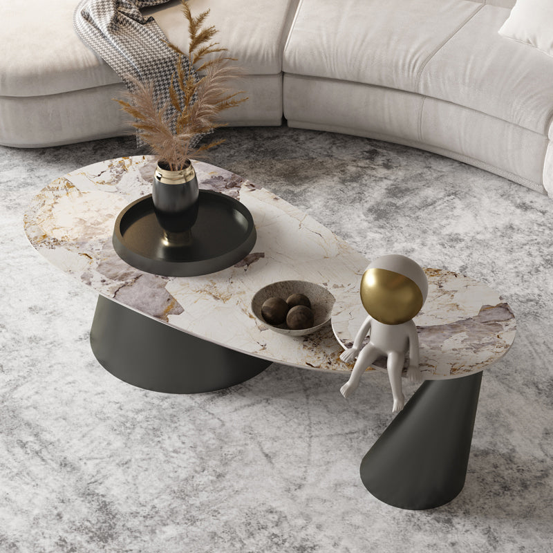 Table basse moderne sans table basse simple de forme libre pénible