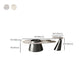 Table basse moderne sans table basse simple de forme libre pénible