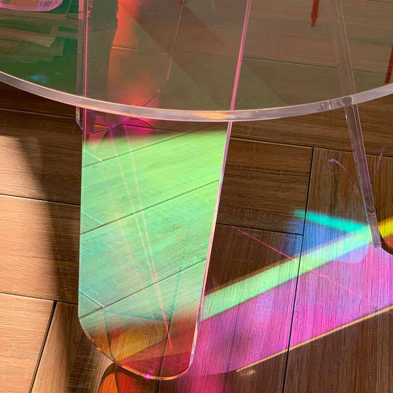 Tavolo laterale dell'accento di forma rotonda Tavolo di estremità laterale rotonda per camera da letto in multi-colore