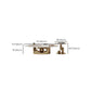 Slate Single Coffee Table Pedestal Glam Nesting Coffee Table Set
