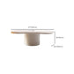 15"H Contemporary Coffee Table Wooden White Coffee Cocktail Table