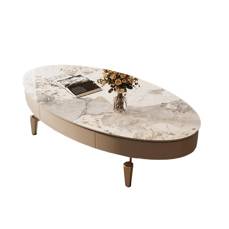 Mesa de centro individual Glam con cajón, de pizarra, no desgastante