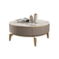 Mesa de centro individual Glam con cajón, de pizarra, no desgastante