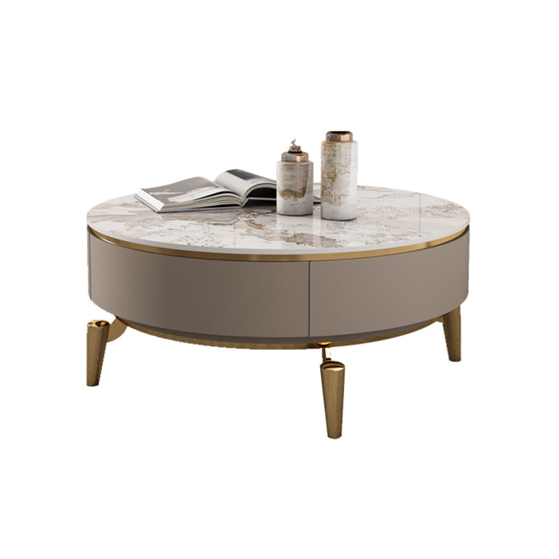 Mesa de centro individual Glam con cajón, de pizarra, no desgastante