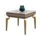 Mesa de centro individual Glam con cajón, de pizarra, no desgastante