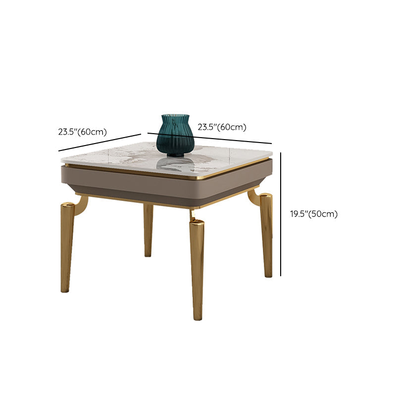 Mesa de centro individual Glam con cajón, de pizarra, no desgastante