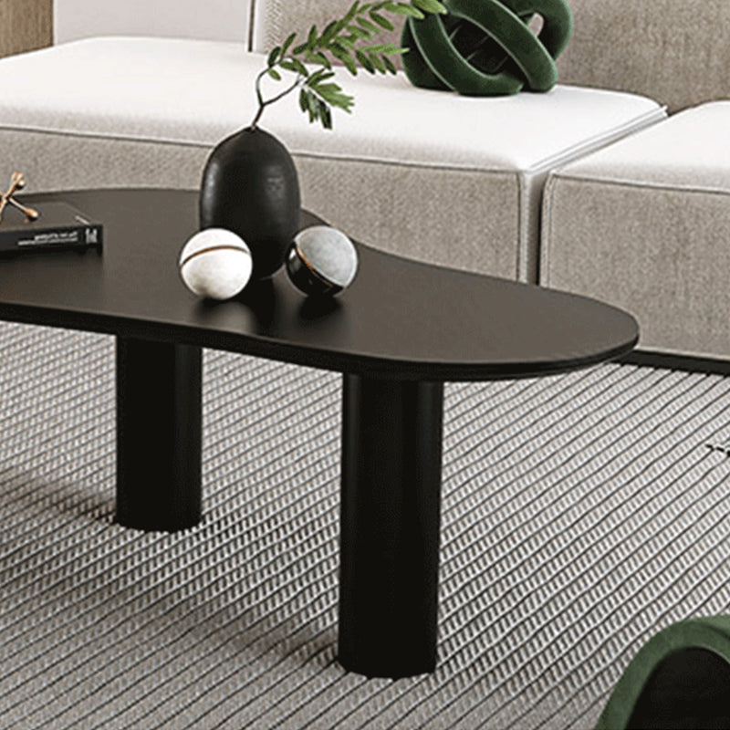 Contemporary Stone Geometric Coffee Table 3 Legs Coffee Cocktail Table Clearhalo 'Coffee & Accent Tables' 'Coffee Tables' 'coffee_tables' 'furn' 'furn_coffee_tables' 'Furniture' 'Living Room Furniture' 6816060