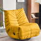 Modern Lumbar Support Recliner Chair Position Lock Standard Recliner Tech Cloth Yellow Clearhalo 'Chairs & Seating' 'furn' 'furn_recliners' 'Furniture' 'Living Room Furniture' 'Recliners' 6816117