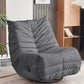 Modern Lumbar Support Recliner Chair Position Lock Standard Recliner Tech Cloth Gray Clearhalo 'Chairs & Seating' 'furn' 'furn_recliners' 'Furniture' 'Living Room Furniture' 'Recliners' 6816118
