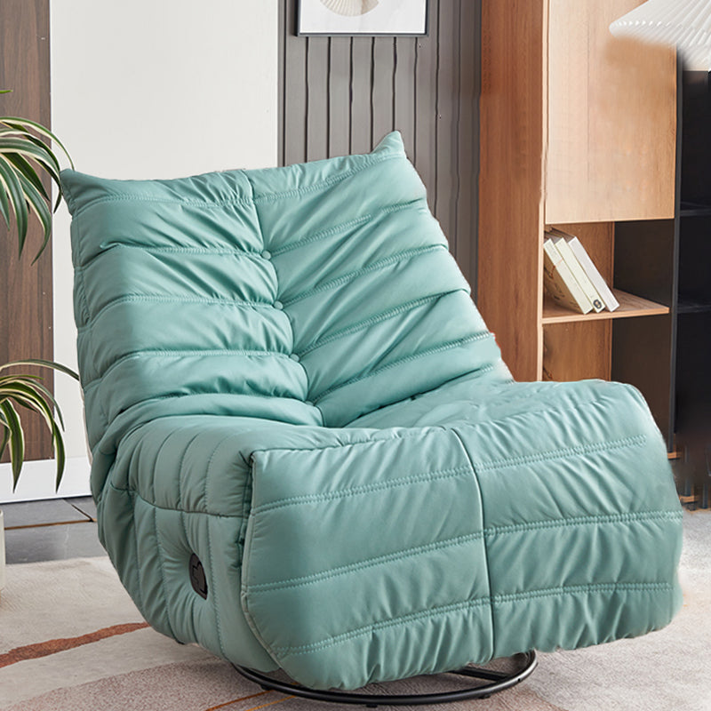 Modern Lumbar Support Recliner Chair Position Lock Standard Recliner Tech Cloth Green Clearhalo 'Chairs & Seating' 'furn' 'furn_recliners' 'Furniture' 'Living Room Furniture' 'Recliners' 6816119