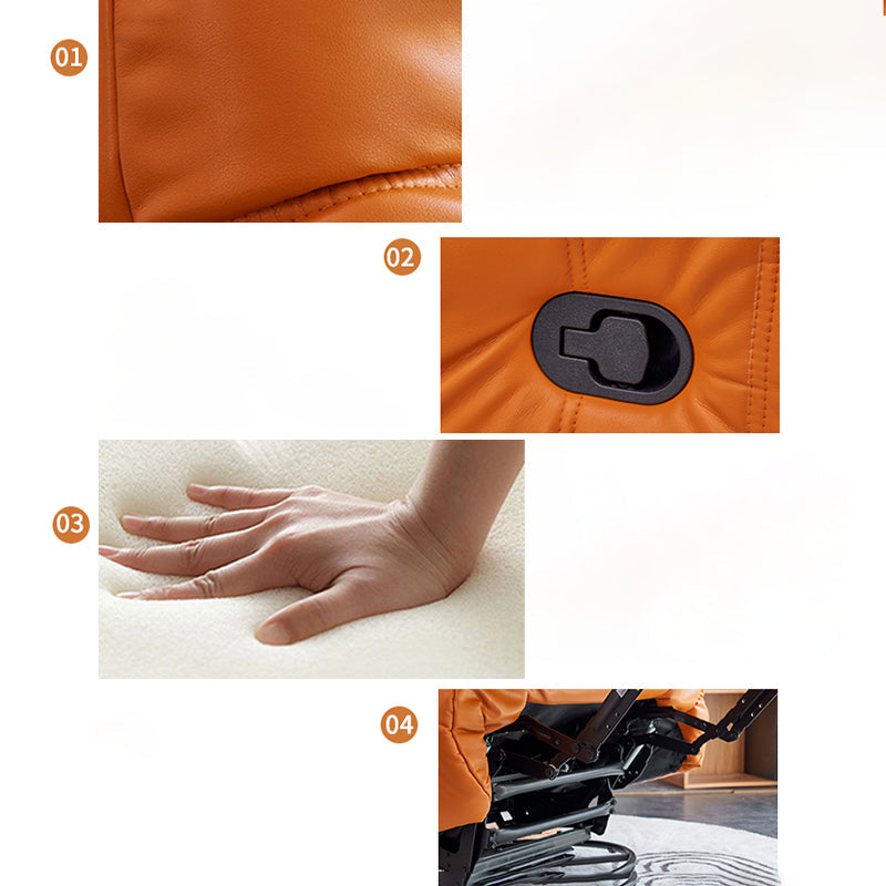 Modern Lumbar Support Recliner Chair Position Lock Standard Recliner Clearhalo 'Chairs & Seating' 'furn' 'furn_recliners' 'Furniture' 'Living Room Furniture' 'Recliners' 6816125