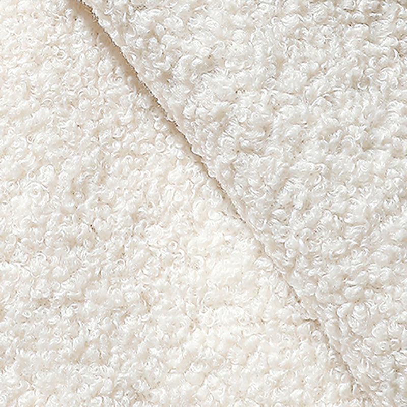 Canapé-lit scandinave de 40 "de large siège en tissu blanc avec oreillers