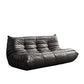 3-Seater Tufted Faux Leather Sofa Contemporary 70.9" W Armless Seating Black PU（Polyurethane） Clearhalo 'furn' 'furn_sofas' 'Furniture' 'Living Room Furniture' 'Sofa' 'sofas' 6816178