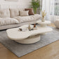 13"H Contemporary Coffee Table White Coffee Cocktail Table with Drawer Clearhalo 'Coffee & Accent Tables' 'Coffee Tables' 'coffee_tables' 'furn' 'furn_coffee_tables' 'Furniture' 'Living Room Furniture' 6816211