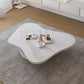 13"H Contemporary Coffee Table White Coffee Cocktail Table with Drawer Clearhalo 'Coffee & Accent Tables' 'Coffee Tables' 'coffee_tables' 'furn' 'furn_coffee_tables' 'Furniture' 'Living Room Furniture' 6816214
