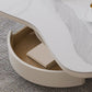 13"H Contemporary Coffee Table White Coffee Cocktail Table with Drawer Clearhalo 'Coffee & Accent Tables' 'Coffee Tables' 'coffee_tables' 'furn' 'furn_coffee_tables' 'Furniture' 'Living Room Furniture' 6816216