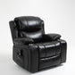 Traditional Home Theater Recliner Chair with Lumbar and Power-Push Botton Black Clearhalo 'Chairs & Seating' 'furn' 'furn_recliners' 'Furniture' 'Living Room Furniture' 'Recliners' 6816267