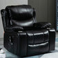Traditional Home Theater Recliner Chair with Lumbar and Power-Push Botton Clearhalo 'Chairs & Seating' 'furn' 'furn_recliners' 'Furniture' 'Living Room Furniture' 'Recliners' 6816269