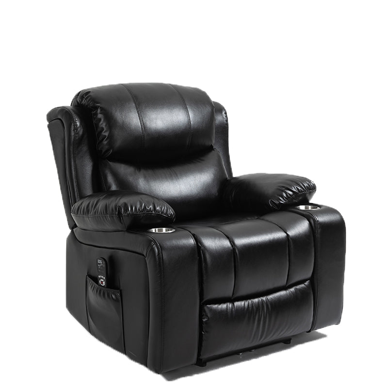 Traditional Home Theater Recliner Chair with Lumbar and Power-Push Botton Clearhalo 'Chairs & Seating' 'furn' 'furn_recliners' 'Furniture' 'Living Room Furniture' 'Recliners' 6816274