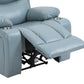 Traditional Home Theater Recliner Chair with Lumbar and Power-Push Botton Clearhalo 'Chairs & Seating' 'furn' 'furn_recliners' 'Furniture' 'Living Room Furniture' 'Recliners' 6816280