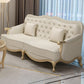 38.18" Tall Nailhead Trim Sectional Sofa Sloped Arm Genuine Leather Sofa 2-Seater Sofa Leather Horizontal Clearhalo 'furn' 'furn_sectionals' 'Furniture' 'Living Room Furniture' 'Sectionals' 6816296