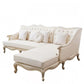38.18" Tall Nailhead Trim Sectional Sofa Sloped Arm Genuine Leather Sofa 2-Seater Sofa with Chaise Lounge Leather Right Clearhalo 'furn' 'furn_sectionals' 'Furniture' 'Living Room Furniture' 'Sectionals' 6816306