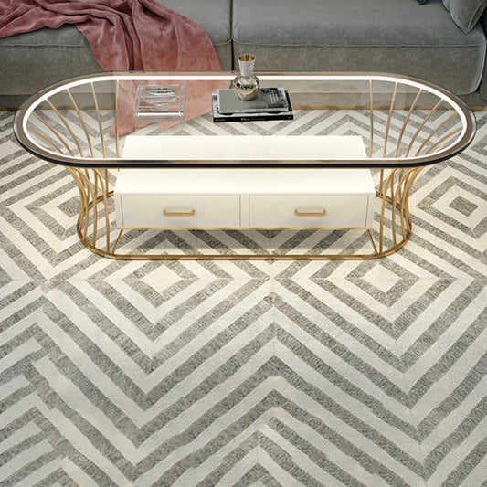 Glam Frame Single Coffee Table Oval Coffee Table with Drawer Clearhalo 'Coffee & Accent Tables' 'Coffee Tables' 'coffee_tables' 'furn' 'furn_coffee_tables' 'Furniture' 'Living Room Furniture' 6816320