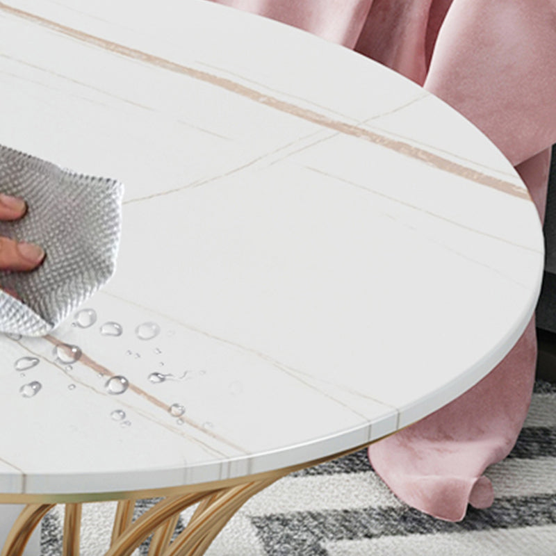Glam Frame Single Coffee Table Oval Coffee Table with Drawer Clearhalo 'Coffee & Accent Tables' 'Coffee Tables' 'coffee_tables' 'furn' 'furn_coffee_tables' 'Furniture' 'Living Room Furniture' 6816332
