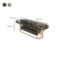 Glam Frame Single Coffee Table Oval Coffee Table with Drawer Clearhalo 'Coffee & Accent Tables' 'Coffee Tables' 'coffee_tables' 'furn' 'furn_coffee_tables' 'Furniture' 'Living Room Furniture' 6816342